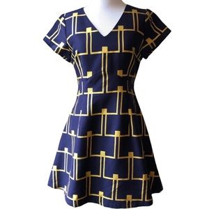 Julie Brown Navy Fit & Flare Mini Dress - 4
